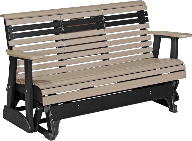 5 Plain Poly Glider Weatherwood Black