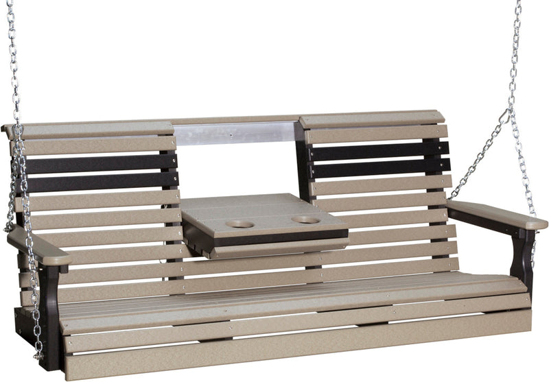 5 Plain Poly Swing Weatherwood