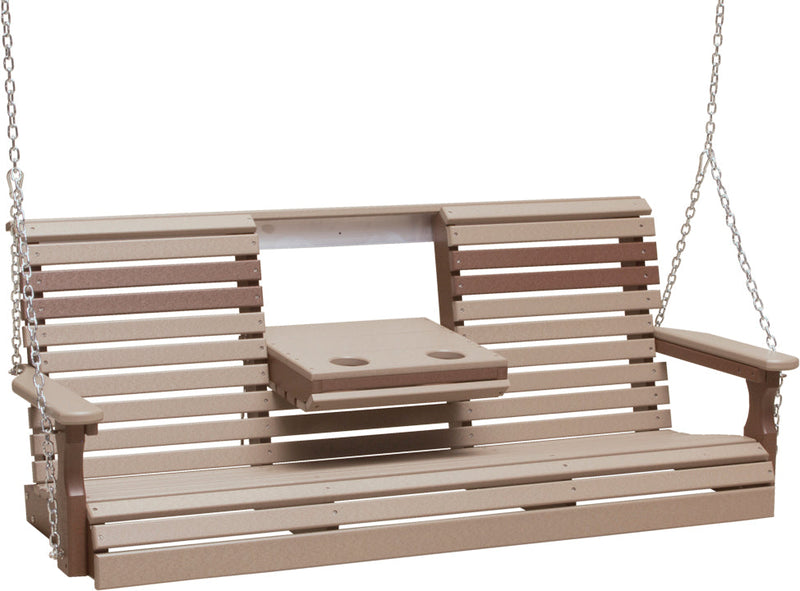 5 Plain Poly Swing Weatherwood Chestnut