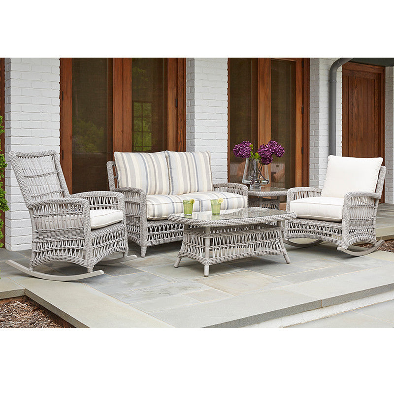 Lloyd Flanders Mackinac 5-Piece Woven Vinyl Loveseat Set