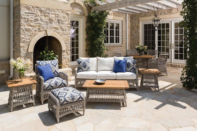 Lloyd Flanders Mackinac 6-Piece Woven Vinyl Sofa Set