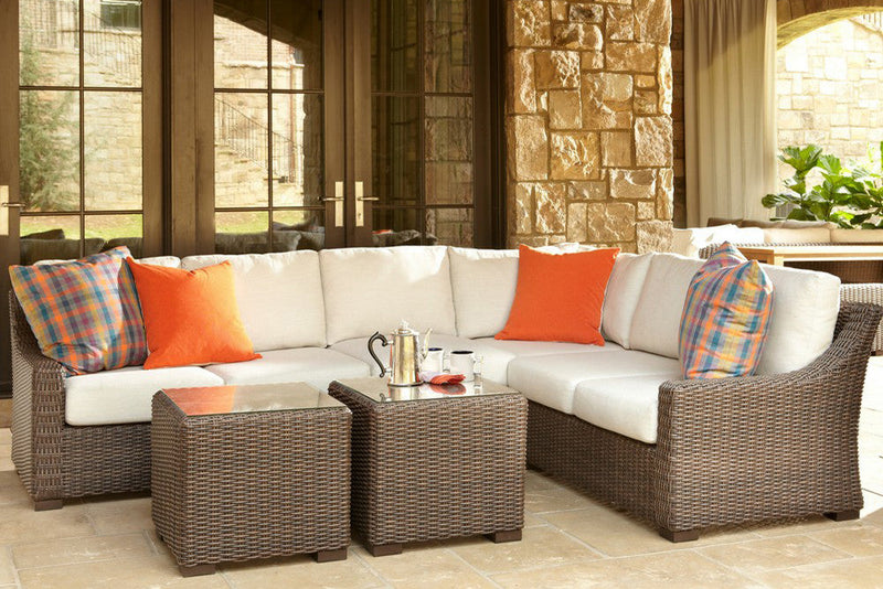 Lloyd Flanders Mesa 6-Piece Woven Vinyl Sectional Set