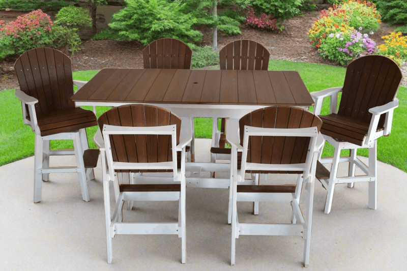 Dutch Country Patio Poly 6′ Rectangular Patio Table