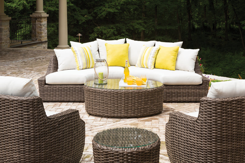 Lloyd Flanders Largo Right Arm Curved Sofa Sectional