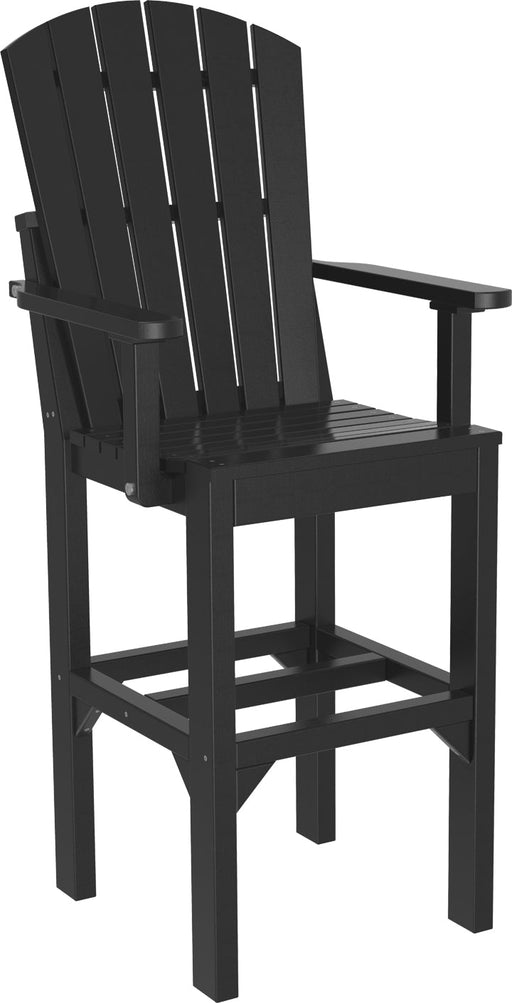 Adirondack Arm Chair Bar Height Black