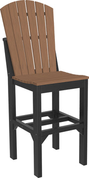 Adirondack Side Chair Bar Height Antique Mahogany Black