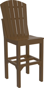 Adirondack Side Chair Bar Height Chestnut Brown
