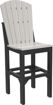 Adirondack Side Chair Bar Height Dove Gray Black