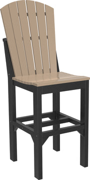 Adirondack Side Chair Bar Height Weatherwood Black