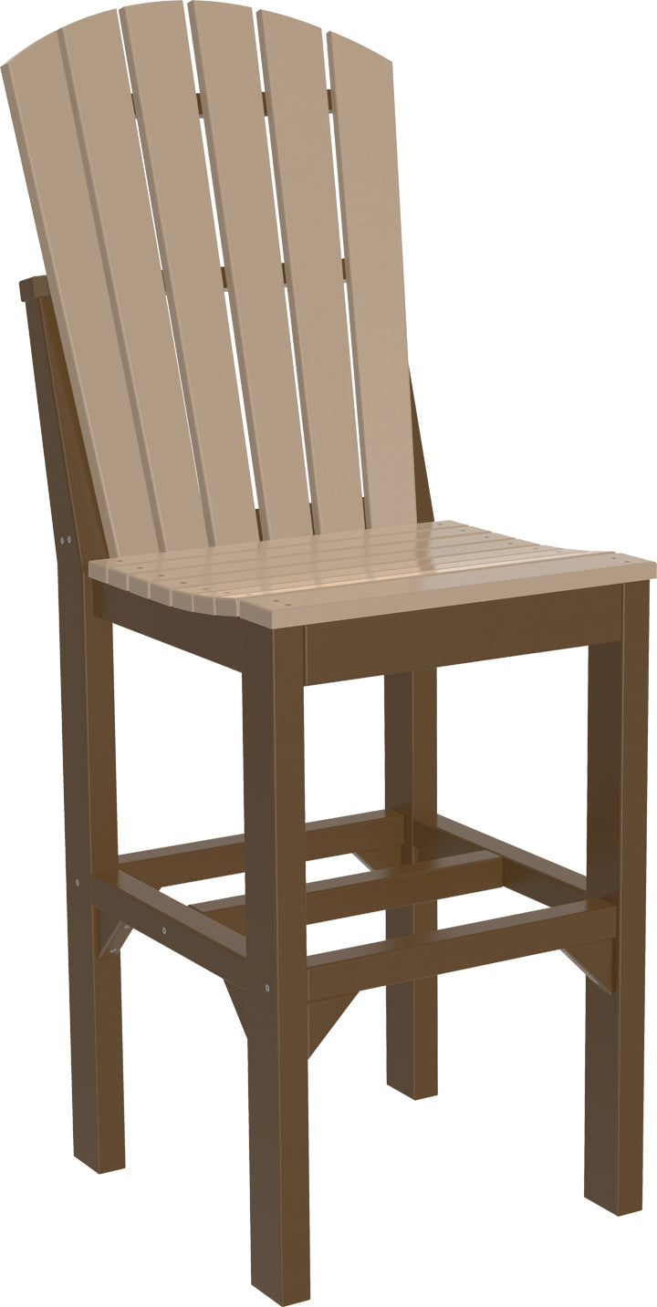 Adirondack Side Chair Bar Height Weatherwood Chestnut Brown