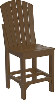 Adirondack Side Chair Counter Height Chestnut Brown