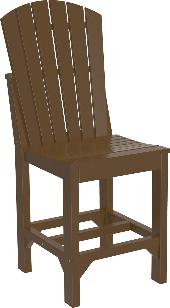 Adirondack Side Chair Counter Height Chestnut Brown