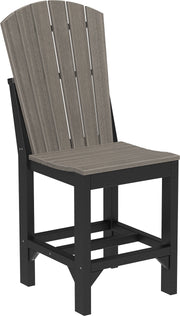 Adirondack Side Chair Counter Height Coastal Gray Black