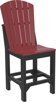 Adirondack Side Chair Counter Height Cherrywood Black
