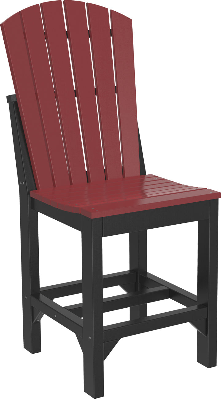 Adirondack Side Chair Counter Height Cherrywood Black