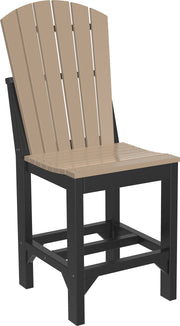 Adirondack Side Chair Counter Height Weatherwood Black