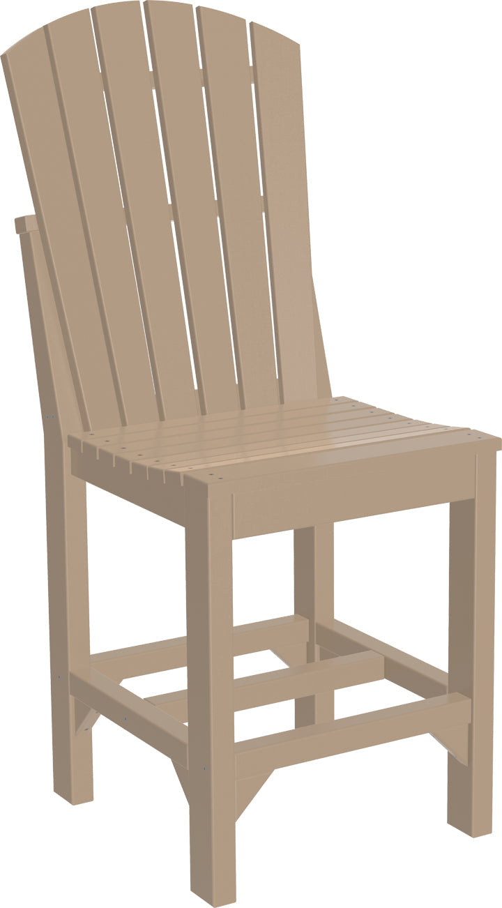 Adirondack Side Chair Counter Height Weatherwood
