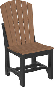 Adirondack Side Chair Dining Height Antique Mahogany Black