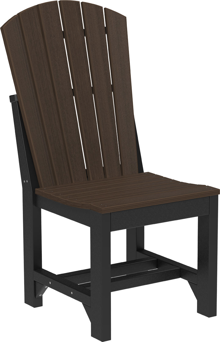 Adirondack Side Chair Dining Height Brazilian Walnut Black