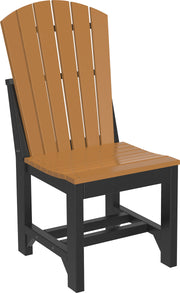 Adirondack Side Chair Dining Height Cedar Black