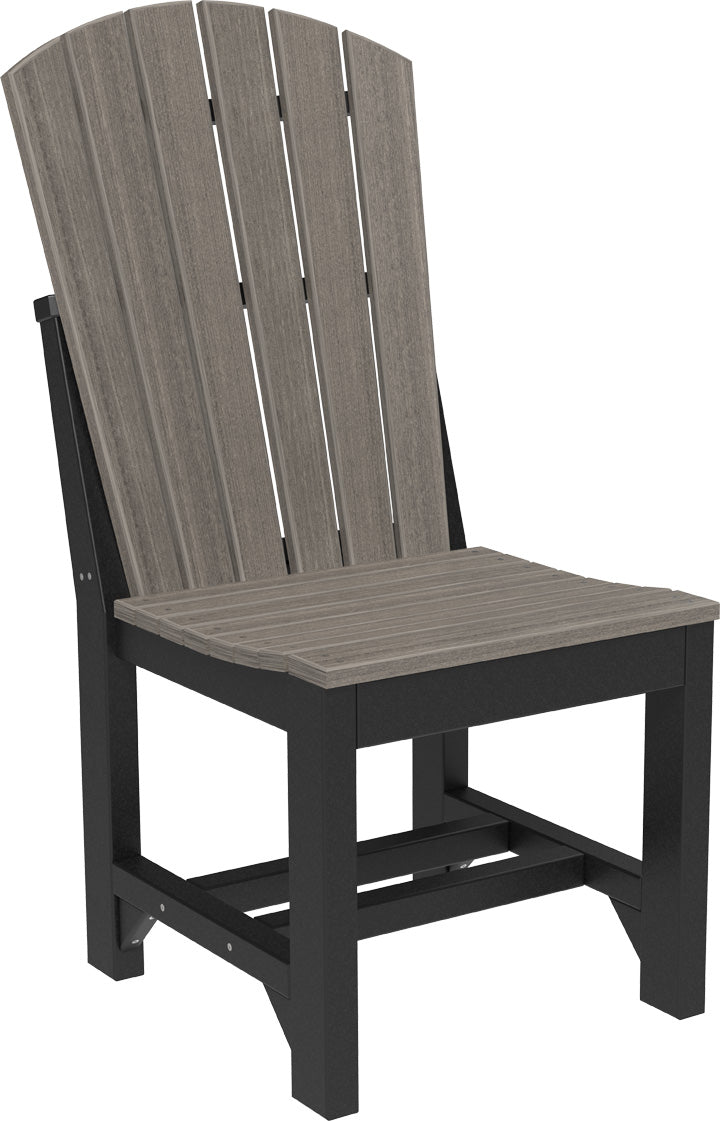 Adirondack Side Chair Dining Height Coastal Gray Black