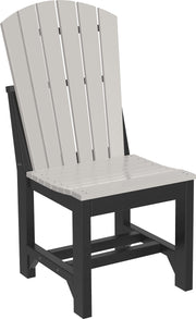 Adirondack Side Chair Dining Height Dove Gray Black