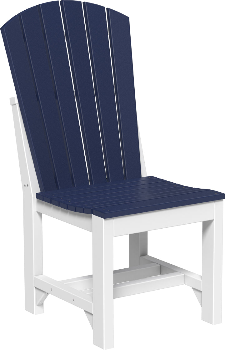 Adirondack Side Chair Dining Height Patriot Blue White