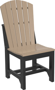 Adirondack Side Chair Dining Height Weatherwood Black
