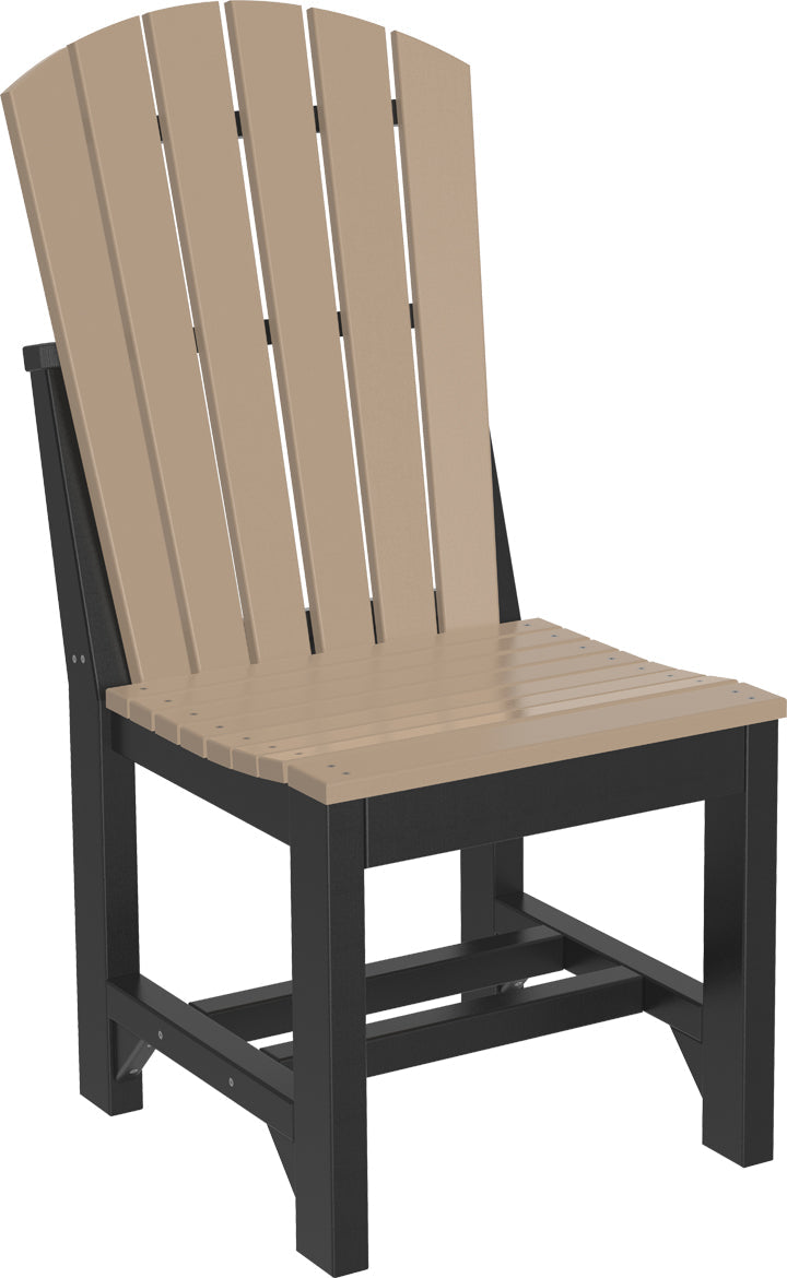 Adirondack Side Chair Dining Height Weatherwood Black