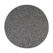 Elegance Frosty Black braided indoor/outdoor rug by Rhody Rug — round