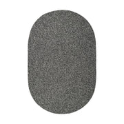 Elegance Frosty Black braided indoor/outdoor rug by Rhody Rug — oval runner