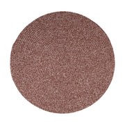 Elegance Earthy Terracotta braided indoor/outdoor rug by Rhody Rug — round