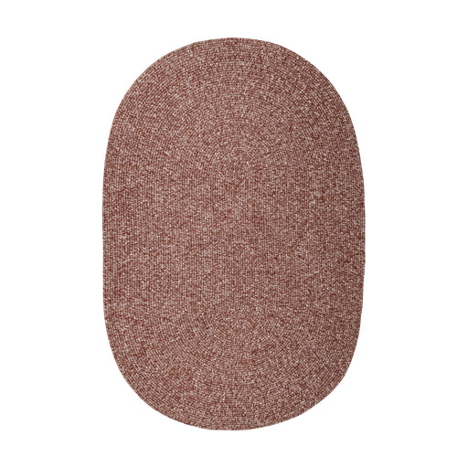Elegance Earthy Terracotta braided indoor/outdoor rug by Rhody Rug — oval runner