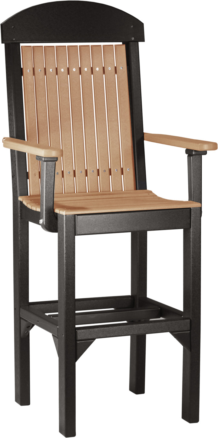 Classic Arm Chair Bar Height Cedar Black