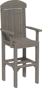 Classic Arm Chair Bar Height Coastal Gray