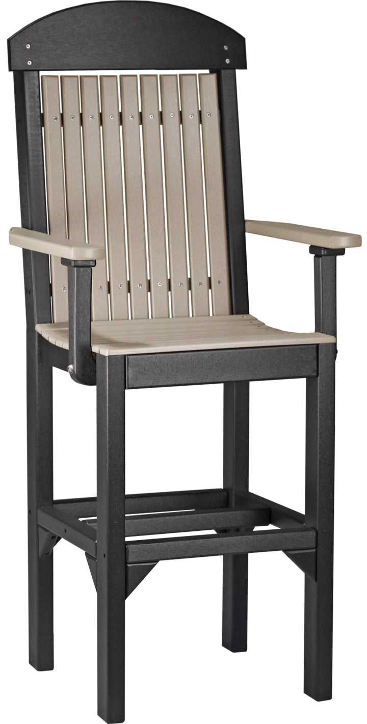 Classic Arm Chair Bar Height Weatherwood Black