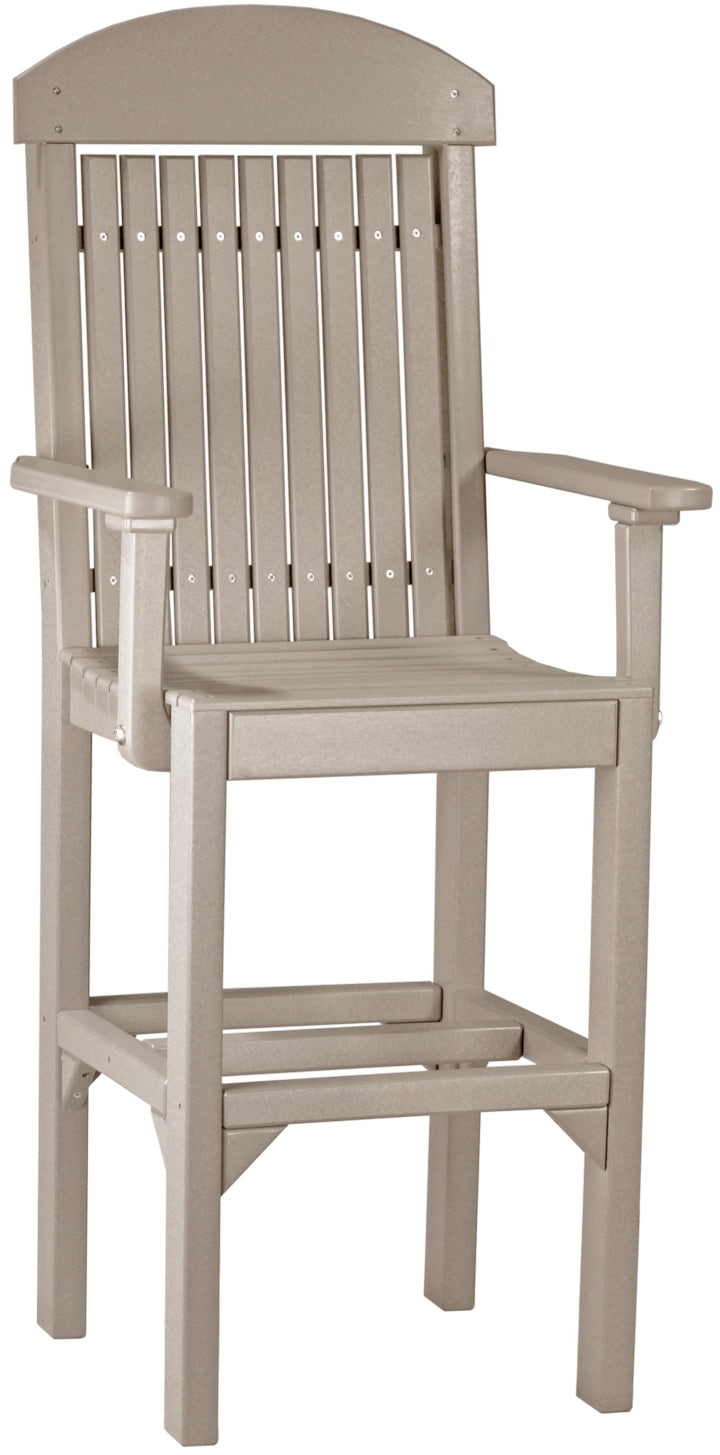 Classic Arm Chair Bar Height Weatherwood