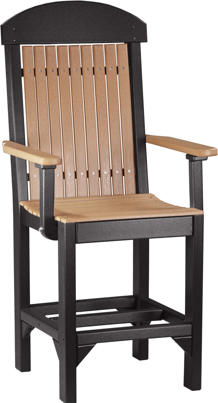 Classic Arm Chair Counter Height Cedar Black