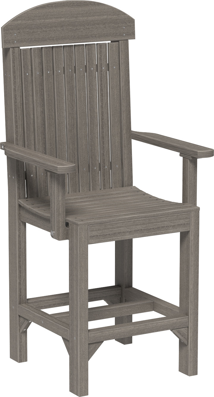 Classic Arm Chair Counter Height Coastal Gray
