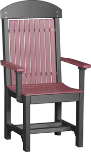 Classic Arm Chair Dining Height Cherrywood Black