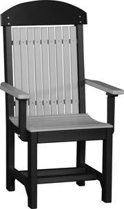 Classic Arm Chair Dining Height Dove Gray Black