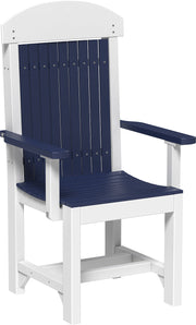 Classic Arm Chair Dining Height Patriot Blue White