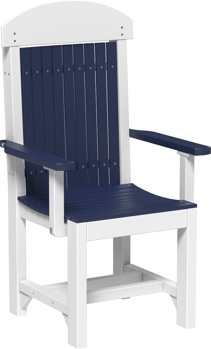 Classic Arm Chair Dining Height Patriot Blue White
