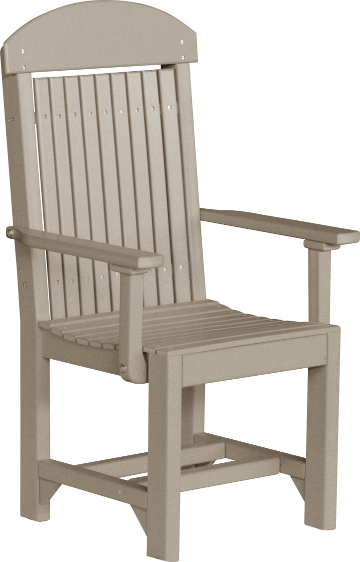 Classic Arm Chair Dining Height Weatherwood