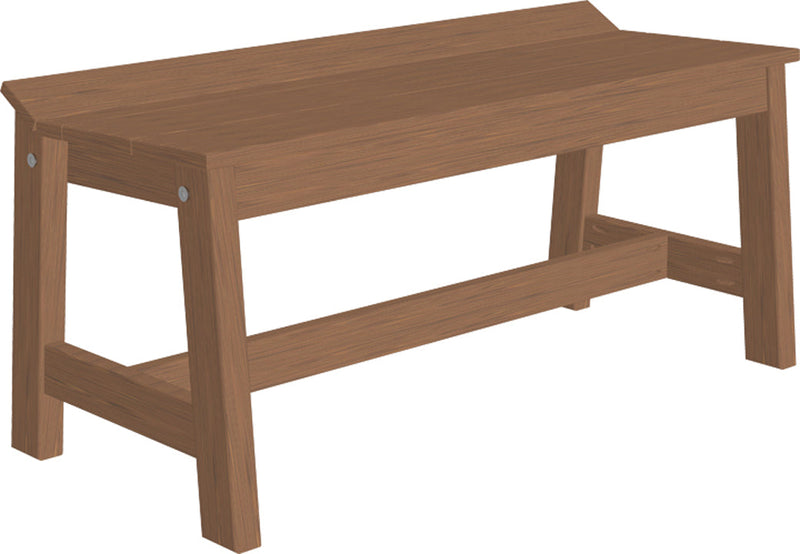 Cafe Dining Bench 41 Antique Mahogany