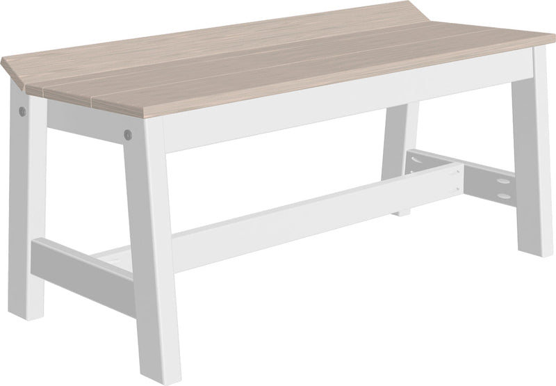 Cafe Dining Bench 41 Birch White