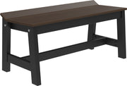 Cafe Dining Bench 41 Brazilian Walnut Black