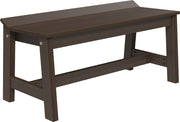 Cafe Dining Bench 41 Brazilian Walnut