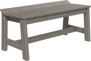 Cafe Dining Bench 41 Coastal Gray