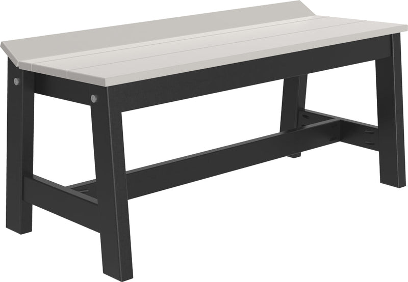 Cafe Dining Bench 41 Dove Gray Black